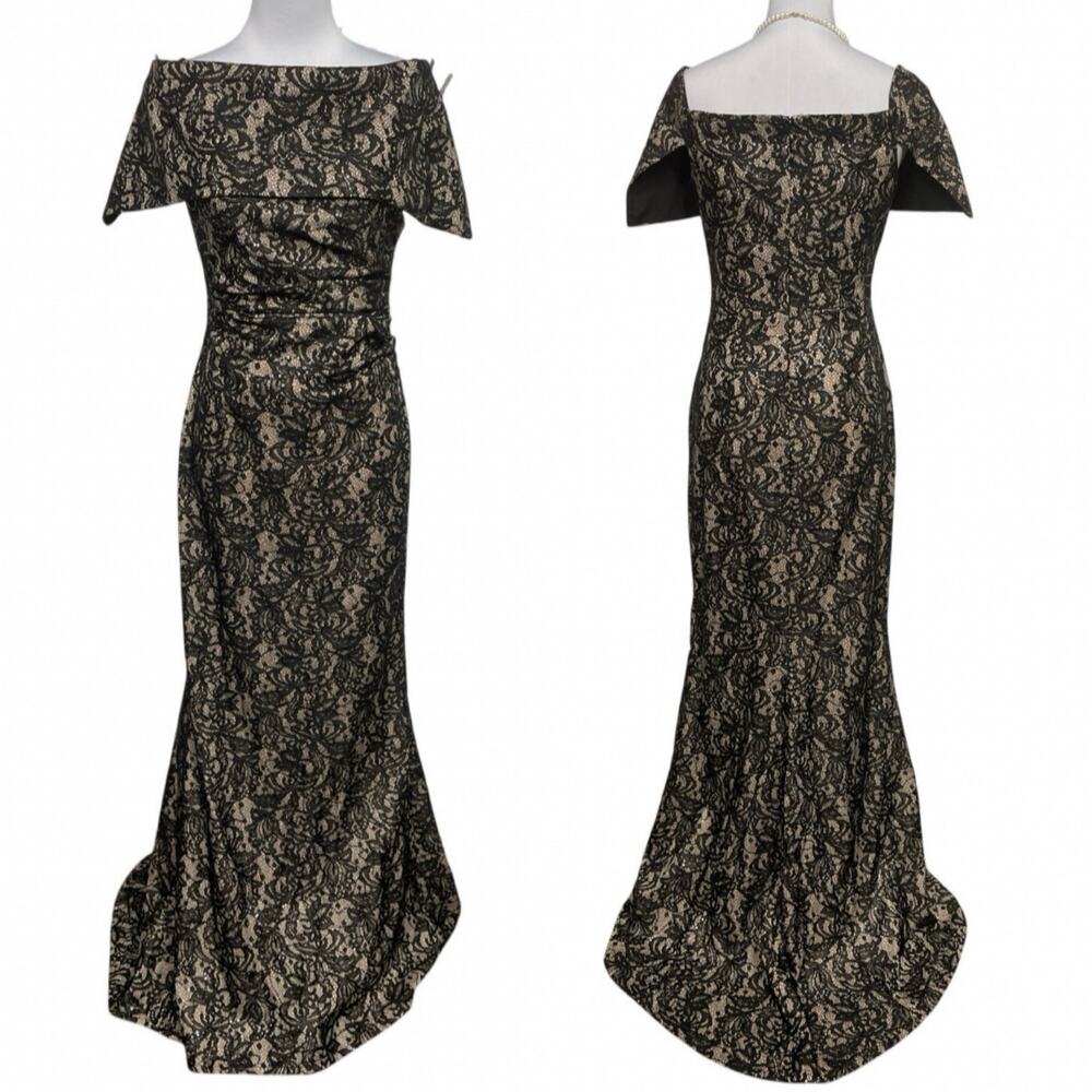 EUC - Vince Camuto Mermaid Lace and Sequined Gown